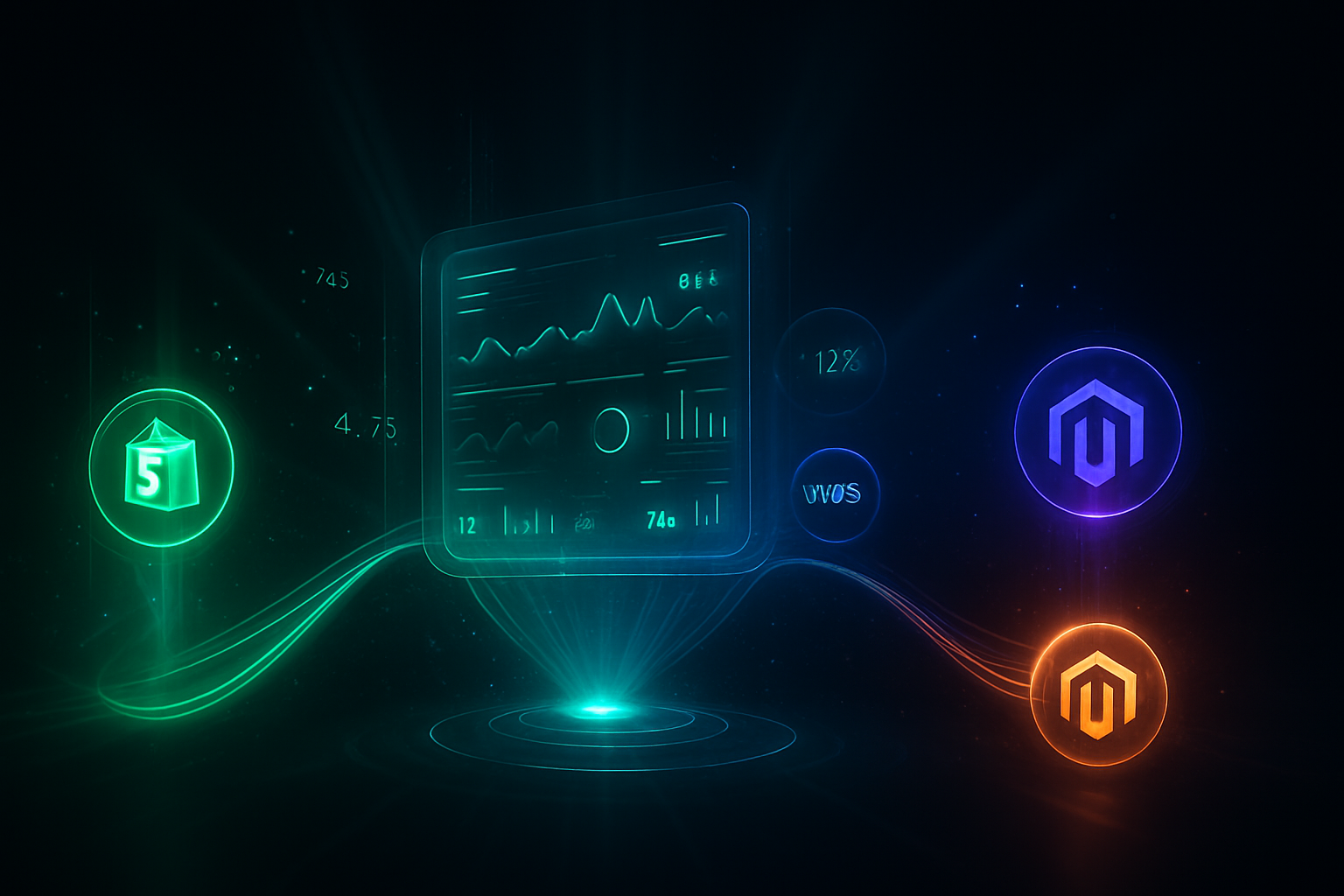 Diagnóstico técnico e-commerce — Shopify, NuvemShop, Magento e WooCommerce