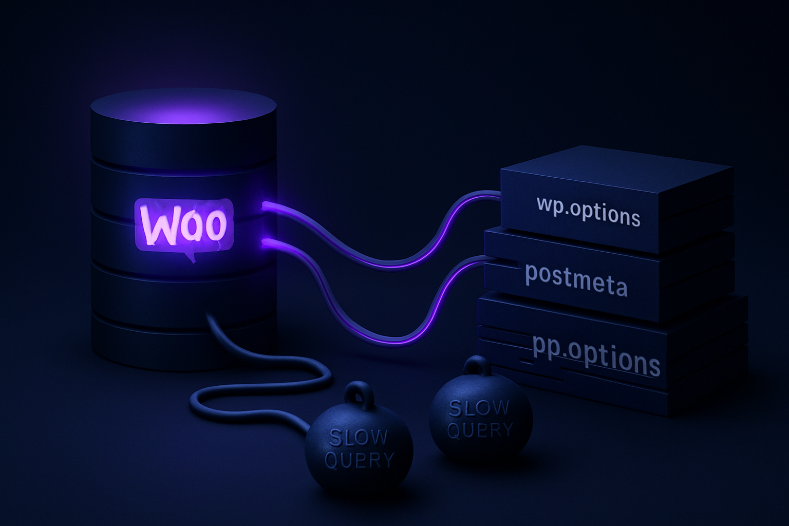 WooCommerce banco de dados lento — diagnóstico de queries